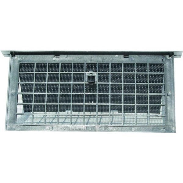 Foundation Vent, 72 sqin Net Free Ventilating Area, Mesh Grill, Polypropylene, Black Oxide, Bestvents, Mfr#: PMD-1BLACK